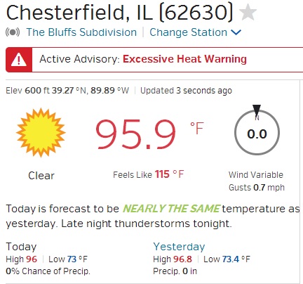 Captured from WeatherUnderground.com
